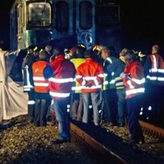 Travolto dal treno