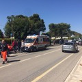Scontro auto-moto sull'Adriatica per Santo Spirito: due feriti