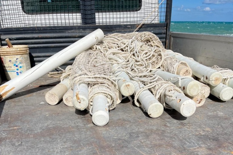 Palizzata e reti rimosse dal Molo di Levante