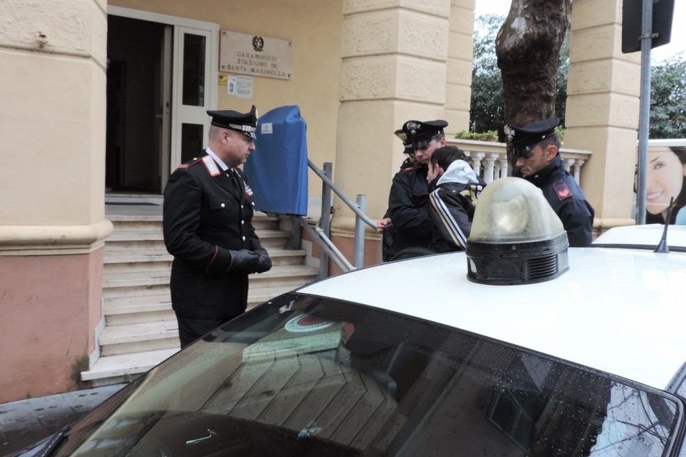 L'arresto eseguito dai Carabinieri