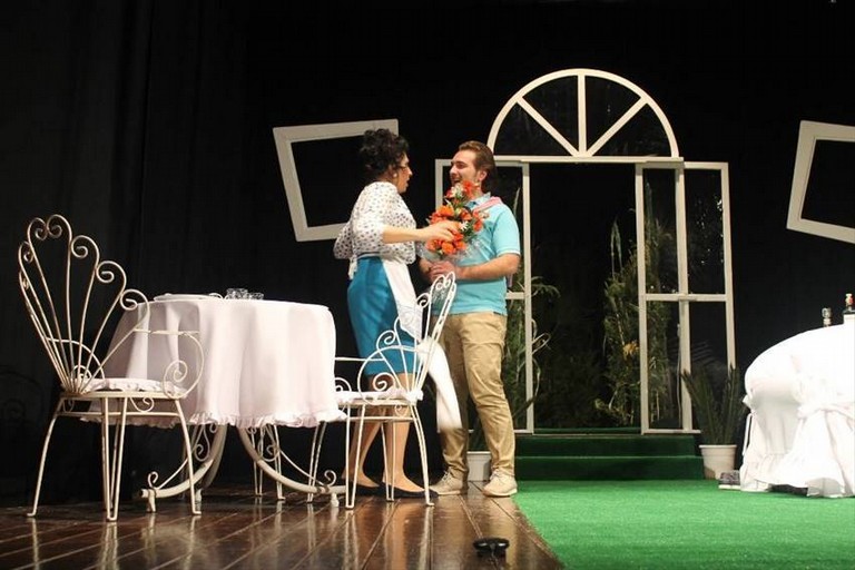 Una scena della pièce