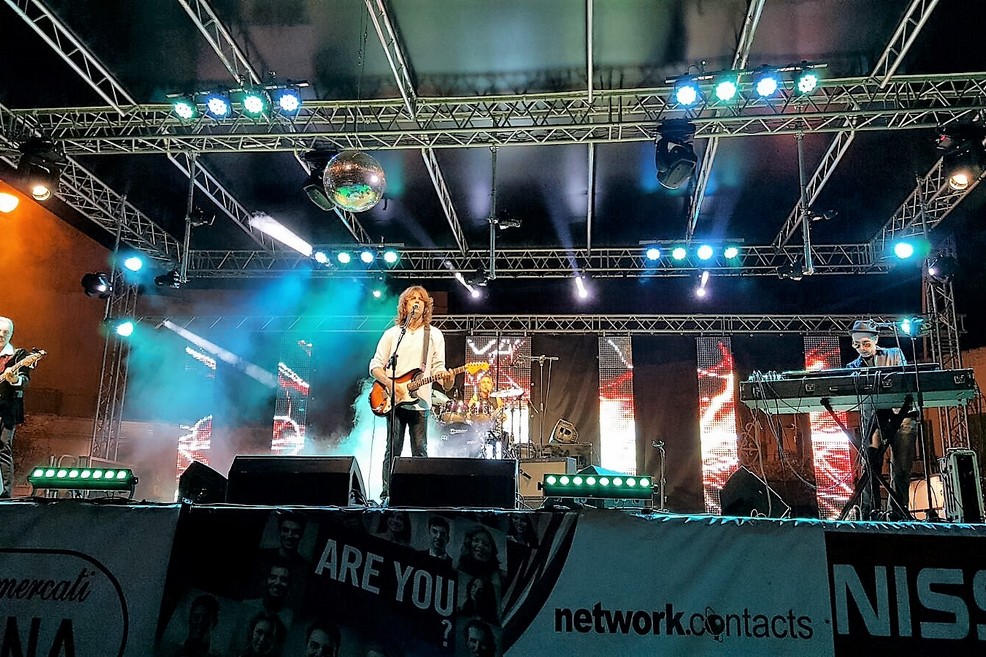 I Tree Gees sul palco di Fesival in...Porto. <span>Foto Gianluca Battista</span>