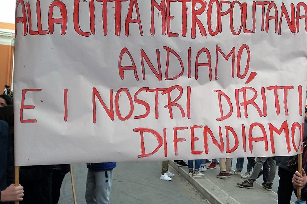 Striscioni di protesta