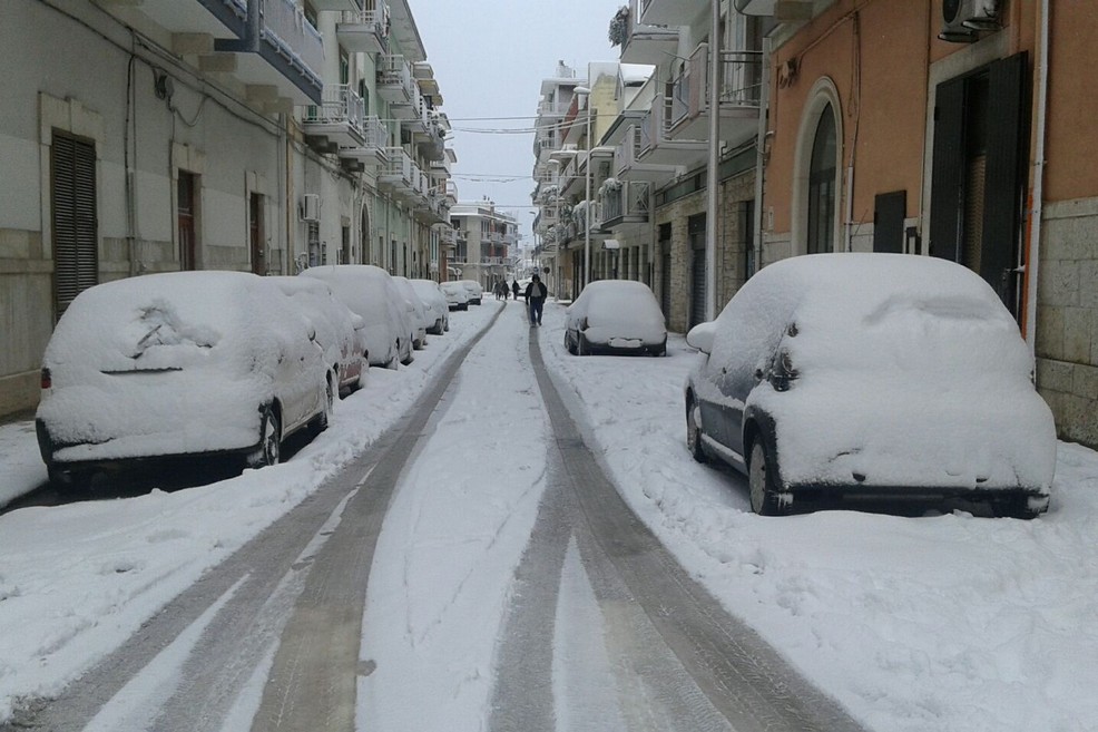 Neve a Giovinazzo: l'appello del Sindaco