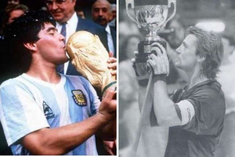 Diego Armando Maradona e Pino Marzella