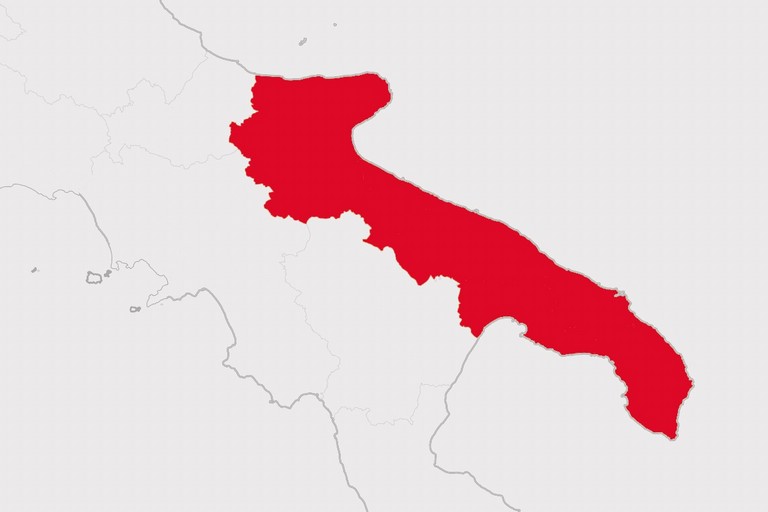 Puglia in zona rossa