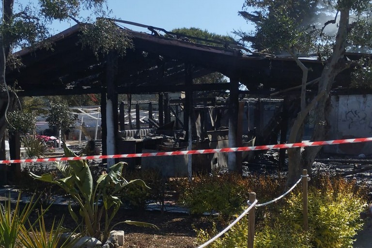 L'incendio in contrada Santa Margherita