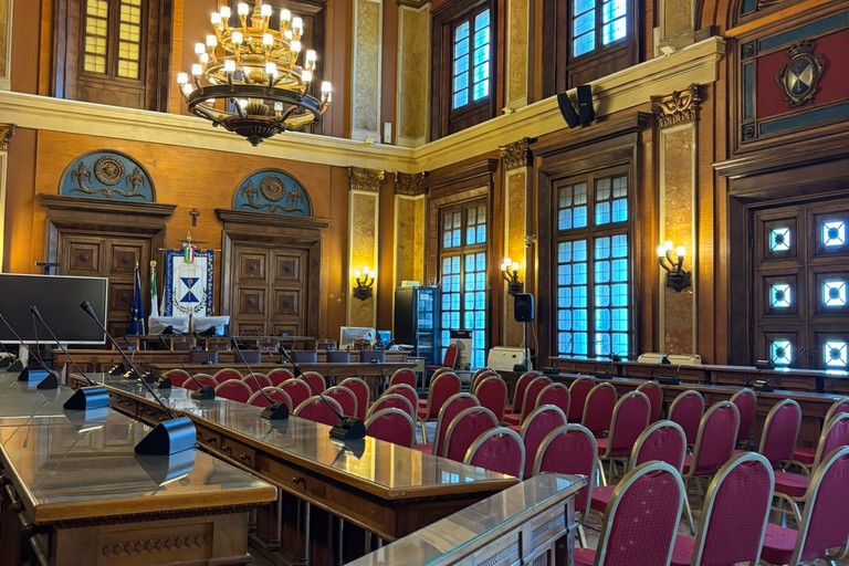 Sala consiliare città metropolitana. <span>Foto Quelli dell'IVE</span>