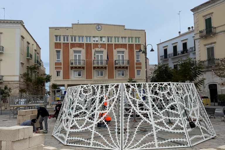 Base Albero di Natale Giovinazzo. <span>Foto I Monelli</span>