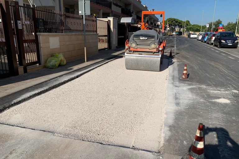 Lavori al manto stradale