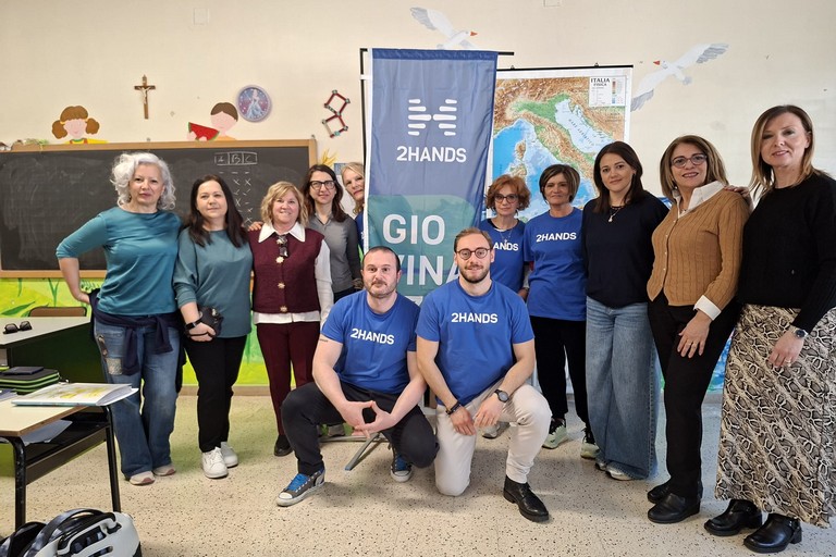 2hands Giovinazzo nelle scuole. <span>Foto 2hands Giovinazzo</span>