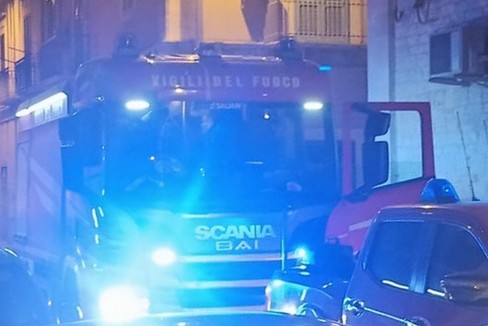 L'intervento dei Vigili del Fuoco