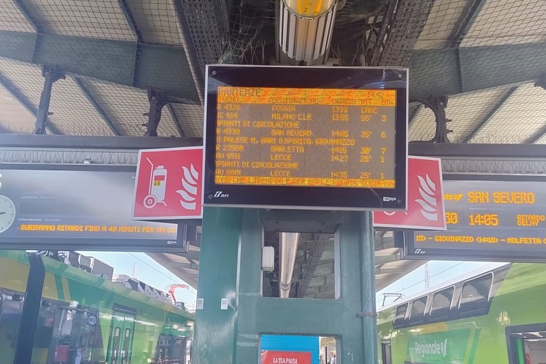 Ritardi treni. <span>Foto Antonella Marzella</span>