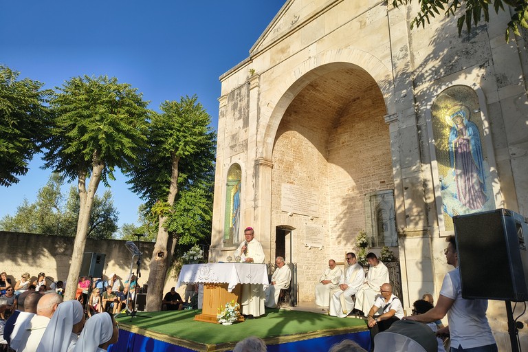 Messa al Casale di Corsignano. <span>Foto Giuseppe Dalbis</span>