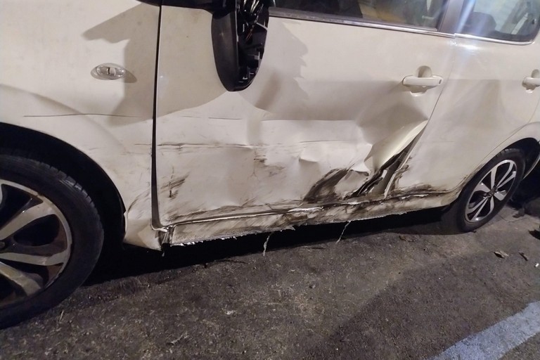 L'incidente stradale avvenuto in via Molfetta
