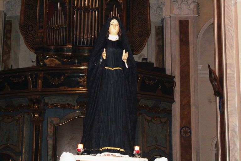 La Madonna sotto l'organo. <span>Foto Gianluca Battista</span>