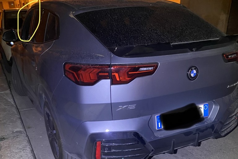 Tentato furto BMW. <span>Foto M.M. </span>