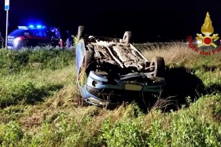 L'incidente stradale avvenuto sulla strada provinciale 88