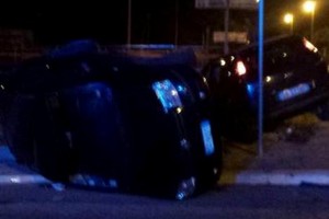 L'incidente lungo la ex strada statale 16 Adriatica