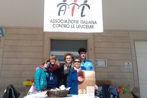 Il gruppo scout AGESCI sostiene l'AIL. <span>Foto Gianluca Battista</span>