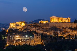 Una immagina suggestiva di Atene