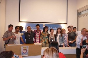 Un momento della premiazione