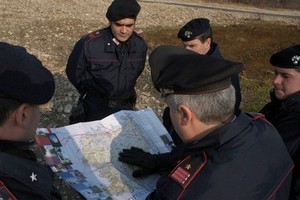 Le ricerche dei Carabinieri