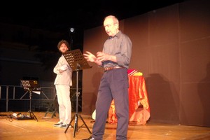 Franco Martini e Mauro Stallone sul palco. <span>Foto Gabriella Serrone</span>