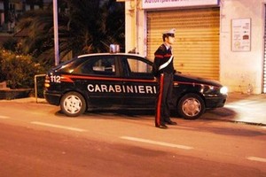 L'intervento dei Carabinieri