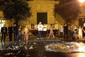 Il finale della Notte Bianca della Poesia. <span>Foto Angela Di Liso</span>