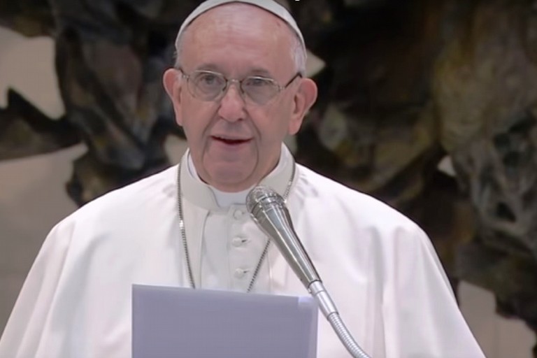 Papa Francesco si rivolge ai fedeli della Diocesi