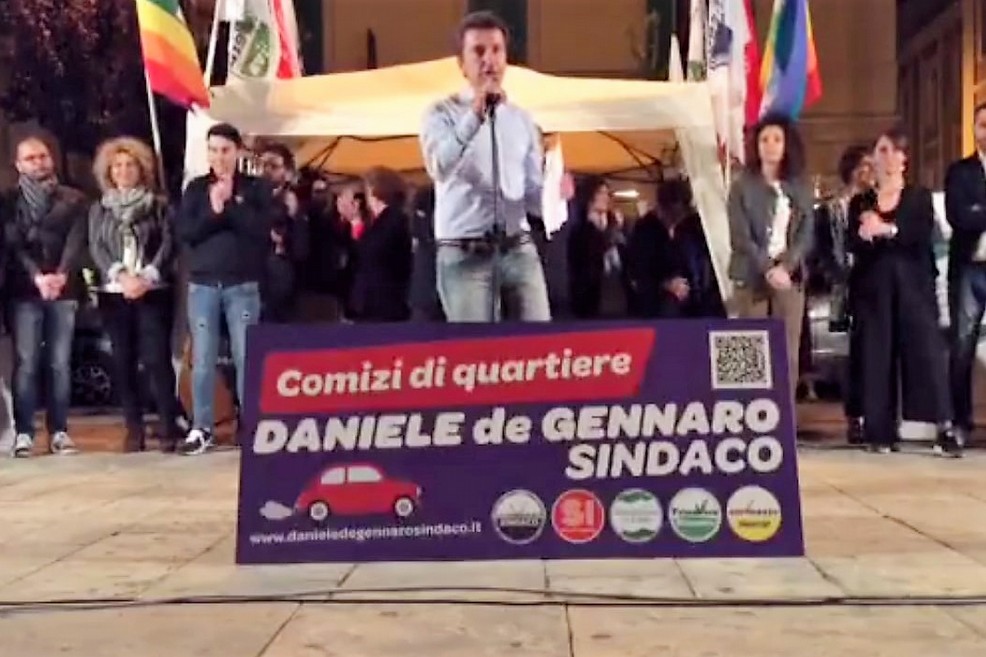 Daniele de Gennaro con i candidati Consiglieri