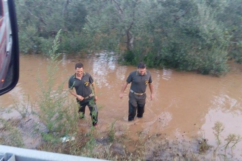 L'intervento dei Vigili del Fuoco