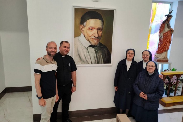 Giacomo Angarano dona dipinto all'Immacolata